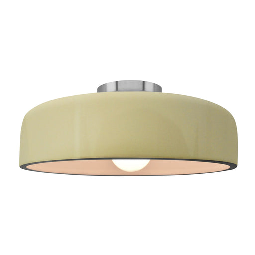 Radiance One Light Semi-Flush Mount Vanilla (Gloss)
