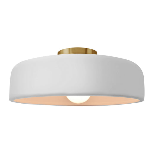 Radiance One Light Semi-Flush Mount Gloss White