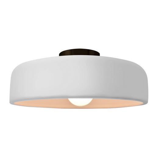 Radiance One Light Semi-Flush Mount Gloss White