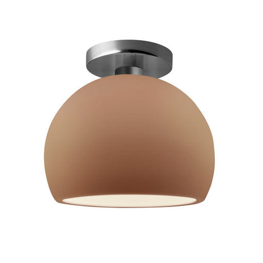 Radiance One Light Semi-Flush Mount Adobe