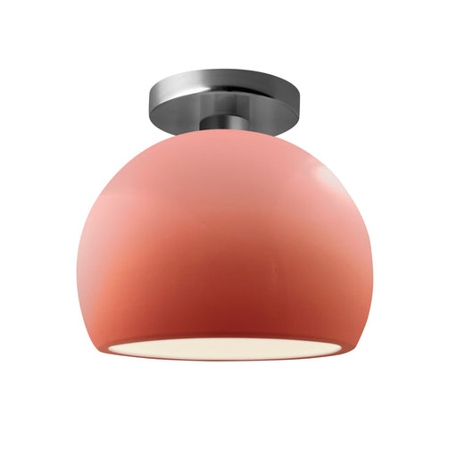 Radiance One Light Semi-Flush Mount Gloss Blush
