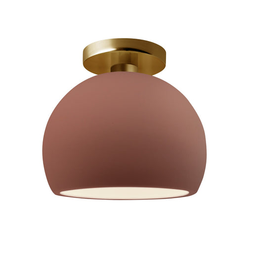 Radiance One Light Semi-Flush Mount Canyon Clay