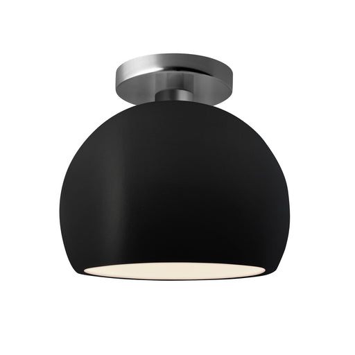 Radiance One Light Semi-Flush Mount Carbon - Matte Black