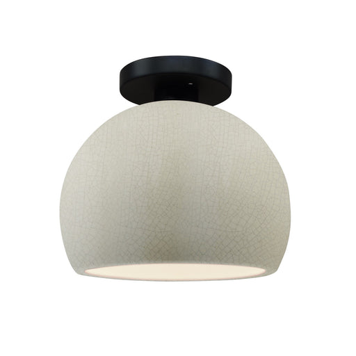 Radiance One Light Semi-Flush Mount White Crackle