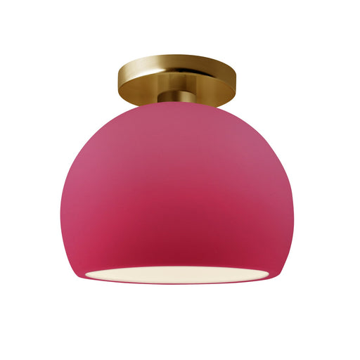 Radiance One Light Semi-Flush Mount Cerise