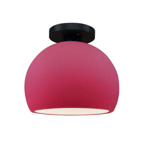 Radiance One Light Semi-Flush Mount Cerise
