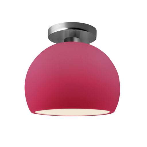 Radiance One Light Semi-Flush Mount Cerise