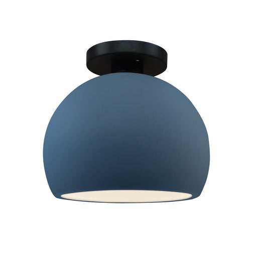 Radiance One Light Semi-Flush Mount Midnight Sky w/ Matte White