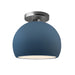 Justice Designs - CER-6350-MID-NCKL - One Light Semi-Flush Mount - Radiance - Midnight Sky