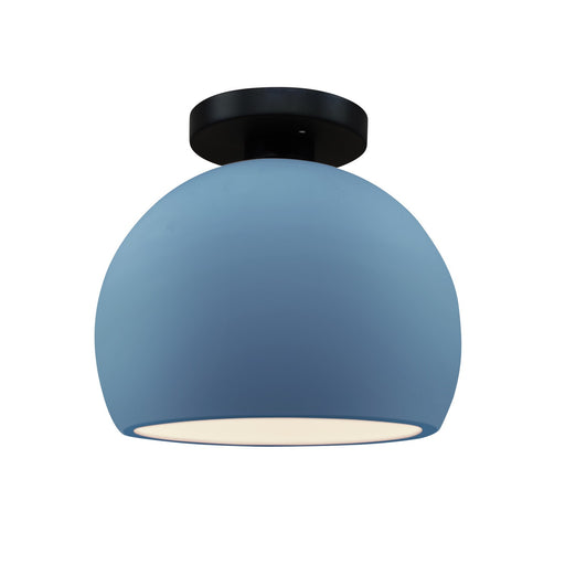 Radiance One Light Semi-Flush Mount Sky Blue