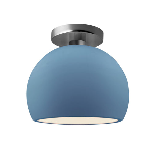 Radiance One Light Semi-Flush Mount Sky Blue