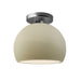 Justice Designs - CER-6350-VAN-NCKL - One Light Semi-Flush Mount - Radiance - Vanilla (Gloss)