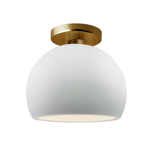 Radiance One Light Semi-Flush Mount Gloss White