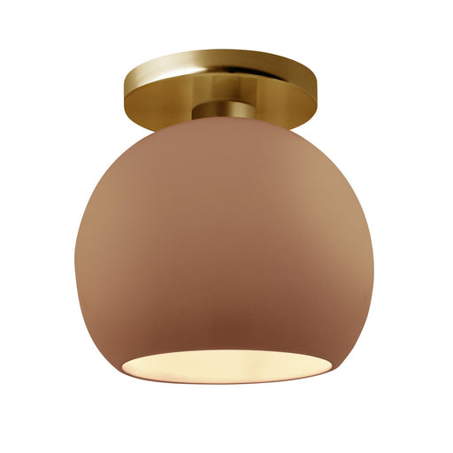 Radiance One Light Semi-Flush Mount Adobe