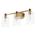 Hunter - 45229 - Three Light Bathroom Vanity - Lochemeade - Alturas Gold