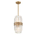 Crystorama - HAY-1401-AG - Four Light Pendant - Hayes - Aged Brass