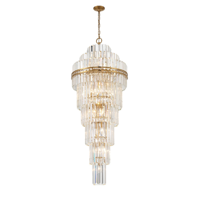 Crystorama - HAY-1419-AG - 31 Light Chandelier - Hayes - Aged Brass