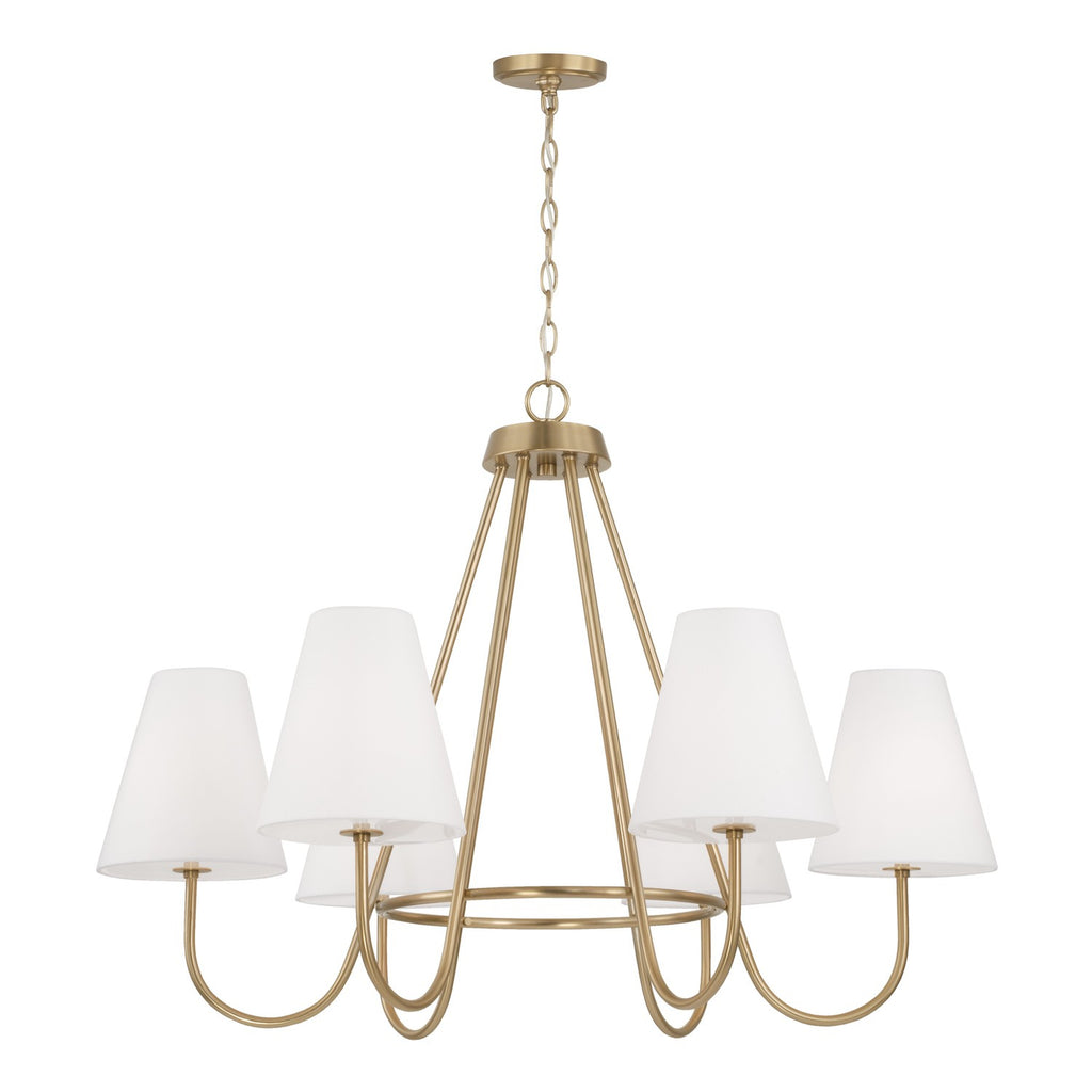 Capital Lighting - 452761MA - Six Light Chandelier - Julia - Matte