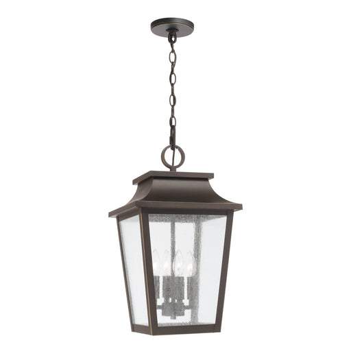 Capital Lighting - 953344OZ - Four Light Outdoor Hanging Lantern - Chandler - Oiled Bronze