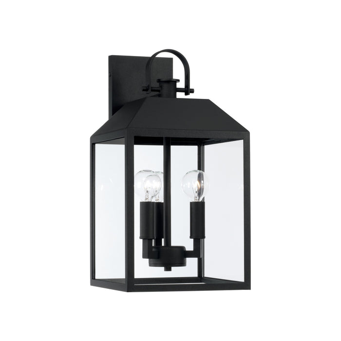 Capital Lighting - 953431BK - Three Light Outdoor Wall Lantern - Nelson - Black