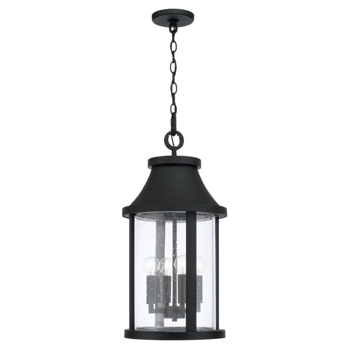 Capital Lighting - 953644BK - Four Light Outdoor Hanging Lantern - Bridger - Black