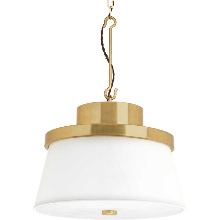 Progress Lighting - P500203-160 - Three Light Pendant - Point Dume-Windbluff - Brushed Brass