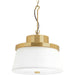 Progress Lighting - P500203-160 - Three Light Pendant - Point Dume-Windbluff - Brushed Brass