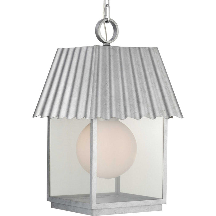 Progress Lighting - P550117-141 - One Light Outdoor Hanging Lantern - Point Dume-Hook Pond - Galvanized Finish