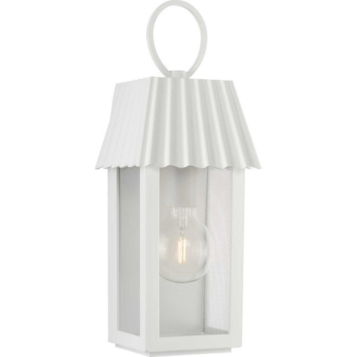 Progress Lighting - P560305-192 - One Light Outdoor Wall Lantern - Point Dume-Hook Pond - Shelter White