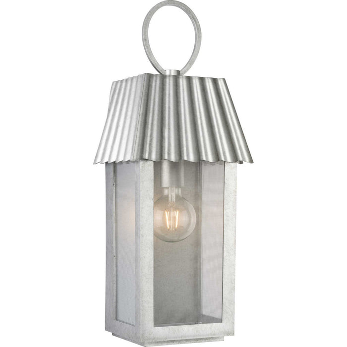 Progress Lighting - P560306-141 - One Light Outdoor Wall Lantern - Point Dume-Hook Pond - Galvanized Finish