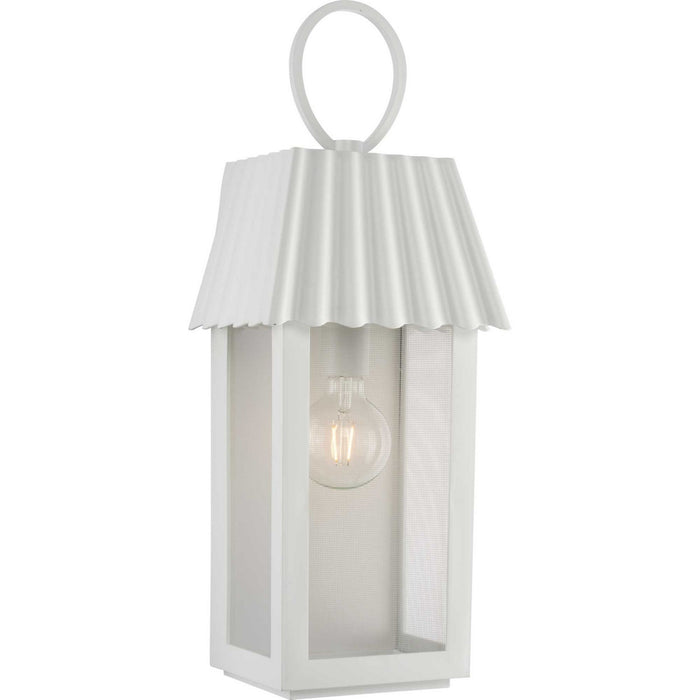 Progress Lighting - P560306-192 - One Light Outdoor Wall Lantern - Point Dume-Hook Pond - Shelter White