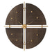 Uttermost - 06465 - Wall Clock - Walnut Elegance - Metallic Gold