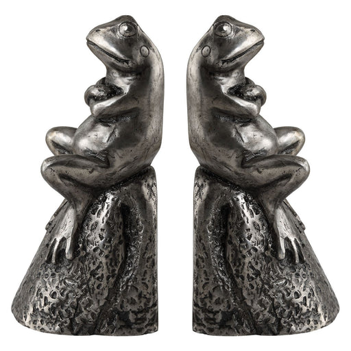 Uttermost - 18150 - Bookends, S/2 - Daydreaming Bird - Lightly Antiqued Silver