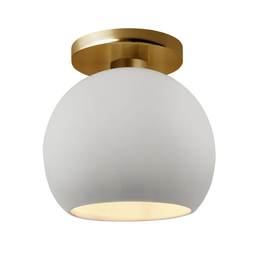 Radiance One Light Semi-Flush Mount Bisque