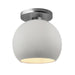 Justice Designs - CER-6353-BIS-NCKL - One Light Semi-Flush Mount - Radiance - Bisque