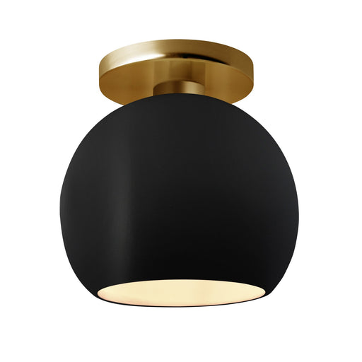 Radiance One Light Semi-Flush Mount Carbon - Matte Black