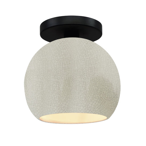 Radiance One Light Semi-Flush Mount White Crackle