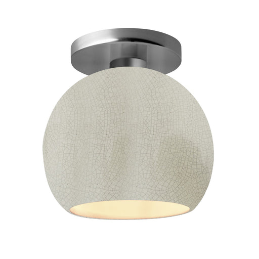 Radiance One Light Semi-Flush Mount White Crackle