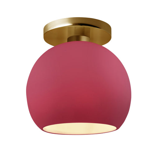 Radiance One Light Semi-Flush Mount Cerise