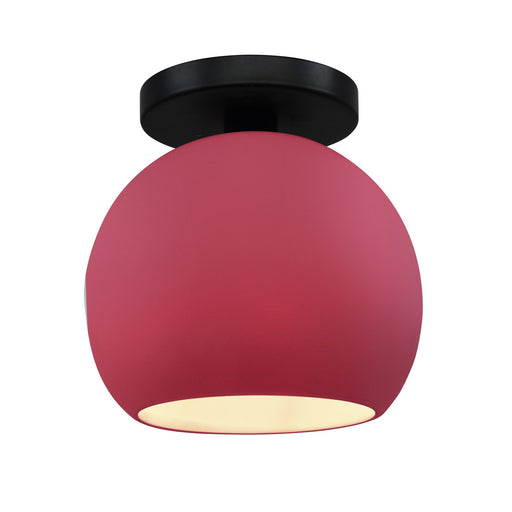 Radiance One Light Semi-Flush Mount Cerise