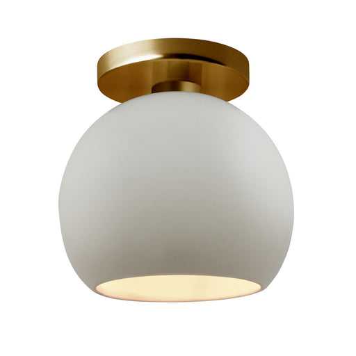 Radiance One Light Semi-Flush Mount Matte White
