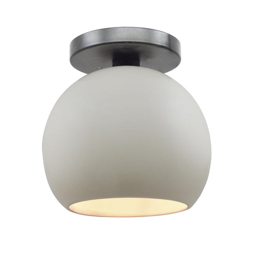 Radiance One Light Semi-Flush Mount Matte White