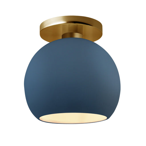 Radiance One Light Semi-Flush Mount Midnight Sky w/ Matte White