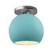 Justice Designs - CER-6353-RFPL-NCKL - One Light Semi-Flush Mount - Radiance - Reflecting Pool