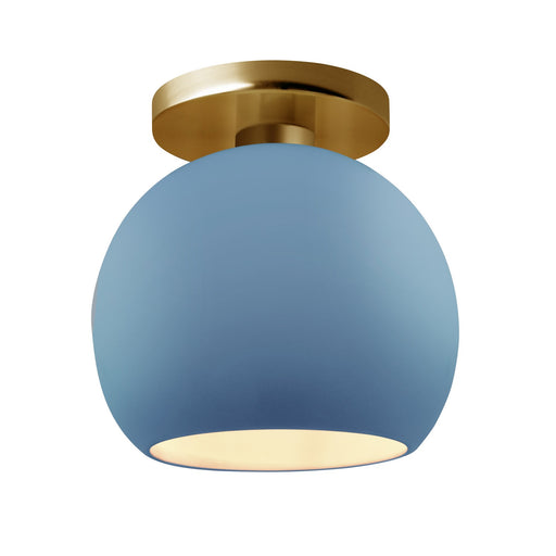 Radiance One Light Semi-Flush Mount Sky Blue