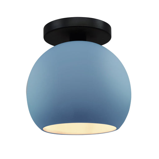 Radiance One Light Semi-Flush Mount Sky Blue