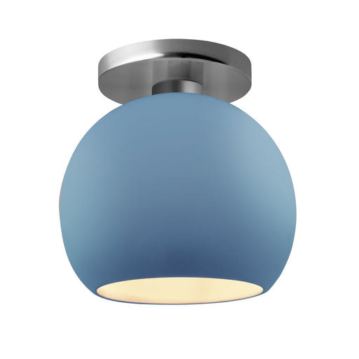 Radiance One Light Semi-Flush Mount Sky Blue