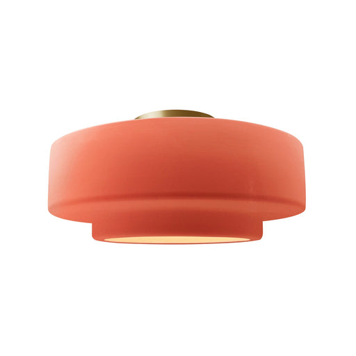 Radiance One Light Semi-Flush Mount Gloss Blush