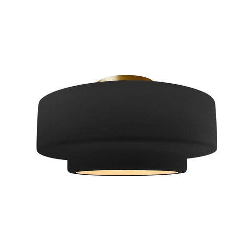 Radiance One Light Semi-Flush Mount Carbon - Matte Black