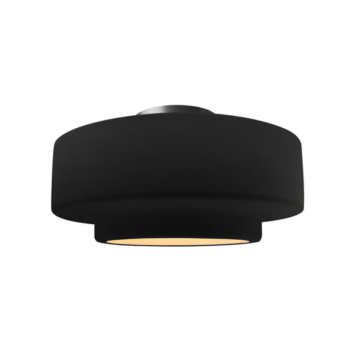 Radiance One Light Semi-Flush Mount Carbon - Matte Black